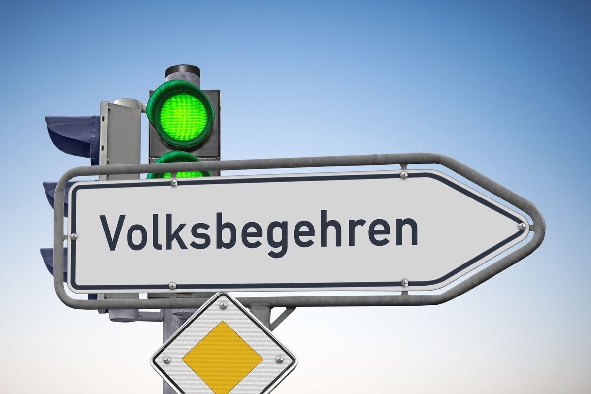 Signal auf Grün für das "Volksbegehren"