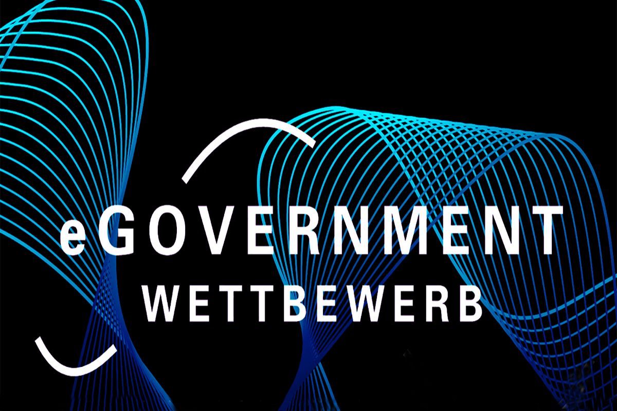 Logo mit Schriftzug eGoverment Wettbewerb