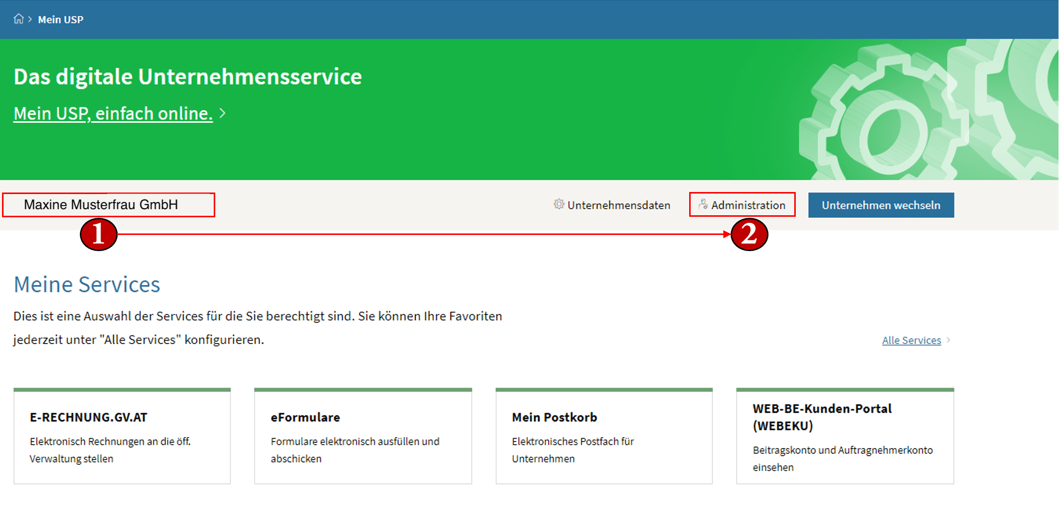 USP Berechtigungsadministration