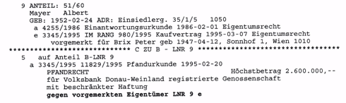 Beispiel: Löschung einer Vormerkung