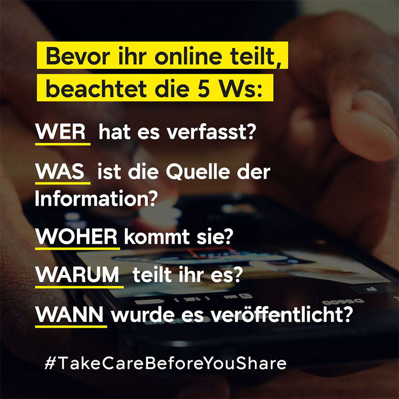 Fünf Regeln für das Teilen von Online-Inhalten